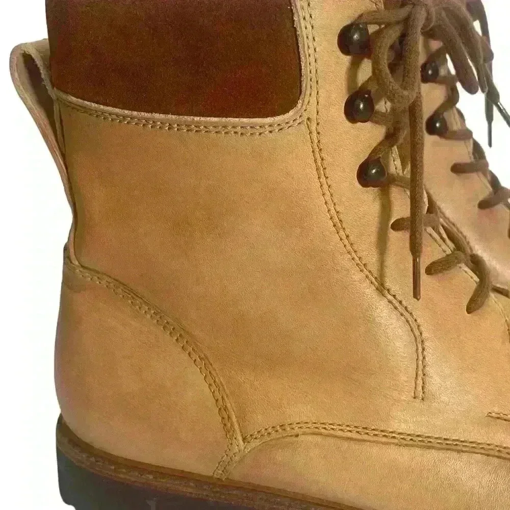 Ludwig Reiter Men’s Tan Light Brown Leather And Suede Ankle Boots 44/ 10- 10.5 - Picture 5 of 16